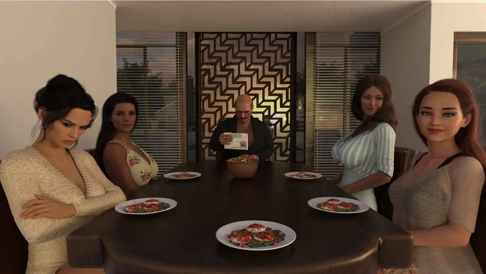 【欧美SLG/汉化/动态】同一屋檐下v0.16 AI版【PC+安卓/1.54G/更新】Under One Roof [v0.16]illusion中国i社Steam游戏下载